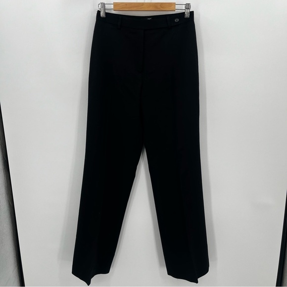 J Crew 6T Wool Lined Black Trousers Suit Pants - Picture 1 of 9